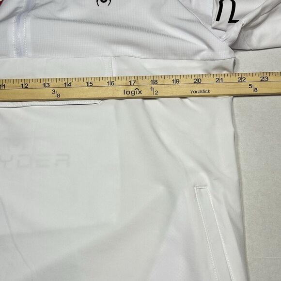 NEW Spyder Active Hoodie Pullover Light Sweatshirt White SPM881RD Men SZ Medium - Picture 13 of 15